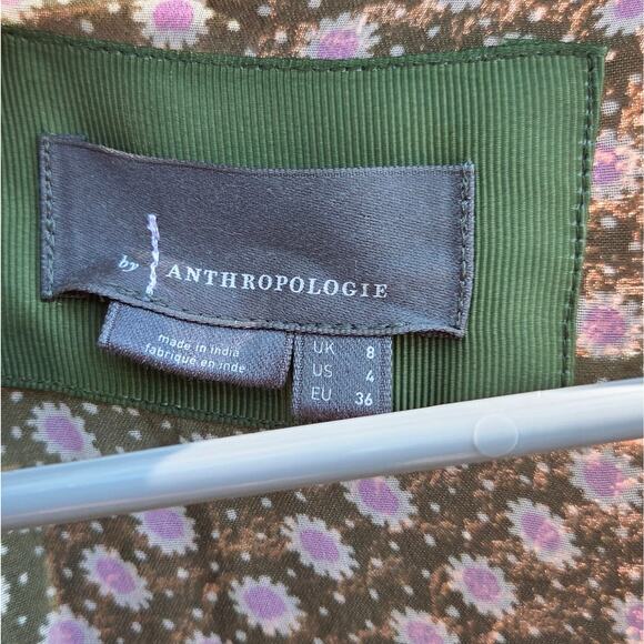 Anthropologie Maeve Constantine Midi Dress Green Size 4 - Picture 4 of 6